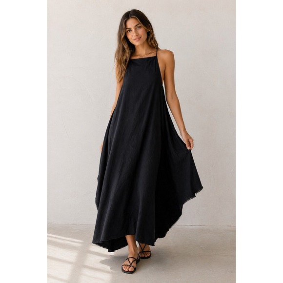 Hackwith Design House Dresses & Skirts - Hackwith Design House Limited Edition Korbel Black Tencel Maxi Dress XS